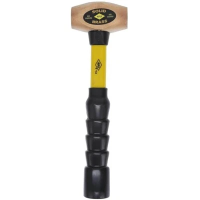 Nupla 30015 1.5 lb BRS1.5 10" SG Grip Solid Brass Sledge Hammer - Image 1 of 3