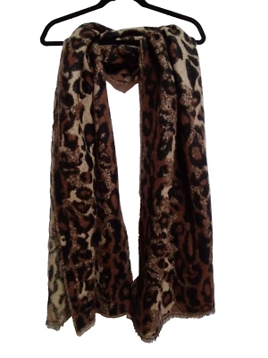 Cejon Mujer Leopardo Gato Amante Manta Envolvente Bufanda, Camel, (NUEVO CON ETIQUETAS) Foto 1 de 4
