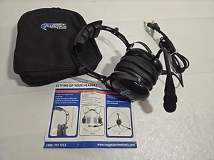 Rugged Air RA200 General Aviation Student Pilot Headset with Wind Block Mic New - Picture 1 of 6