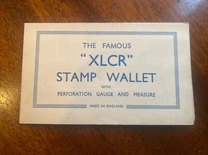 Vintage The Famous XLCR Stamp Wallet with Perforation Gauge etc - white edition - Picture 1 of 5