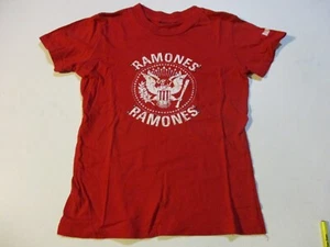 THE RAMONES STEEL RIVETS T-SHIRT GIRLS SMALL DEEDEE JOEY TOMMY JOHN PUNK ROCK - Picture 1 of 9