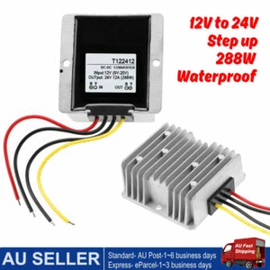12V Step up to 24V 288W DC-DC Converter Regulator Car Supply Module Waterproof - Picture 1 of 9