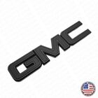 14-19 GMC Sierra Front Grille Letter Logo Emblem Adhesive Nameplate HD Black GMC Hummer EV Pickup