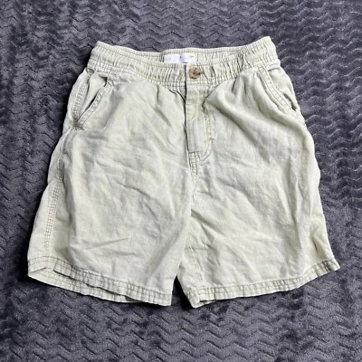 Pantalones cortos de lino verde talla 9 de Zara para niños Foto 1 de 4