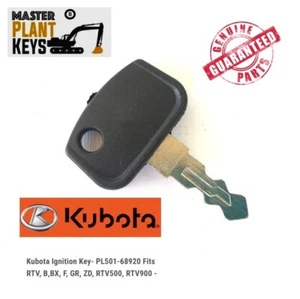 Kubota Ignition Key PL501-68920 Fits RTV, B,BX, F, GR, ZD RTV Master Plant Keys - Picture 1 of 1