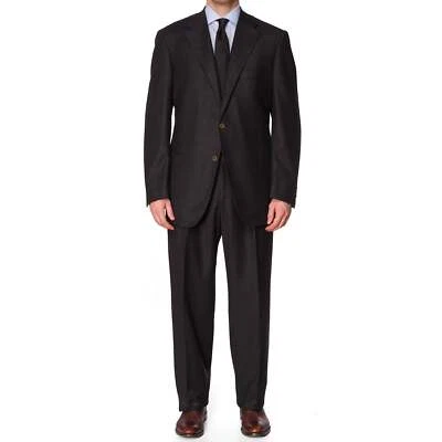 SARTORIA PARTENOPEA Charcoal Gray Wool Handmade Suit EU 56 NEW US 44 46 - Image 1 of 4