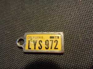 MINI LICENSE DISABLED AMERICAN VETERN 1956 KEY CHAIN TAG LYS972 🌟CALIFORNIA 👀 - Picture 1 of 4