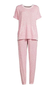 Womens SECRET TREASURES 3 Piece Pajama Set and Cosmetic Bag Size XL 16-18 New - Picture 1 of 11