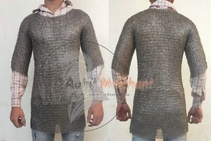 Kettenhemd Haubergoen Edelstahl Kettenhemd Hemd 9mm genietet Maille - Bild 1 von 8