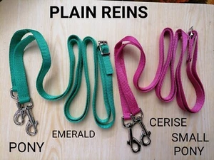 Plain REINS webbing TRIGGERS buckle at hand part 3/4" 19mm. Mini Shetland to XL - Picture 1 of 43