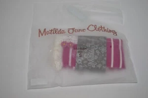 Matilda Jane Striped Fuchsia Knee-High Socks Size Small Girls Perfectly - Picture 1 of 1