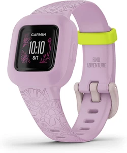 Garmin Vivofit Jr. 3, Kids Fitness/Activity Tracker, Lilac Floral - Picture 1 of 12