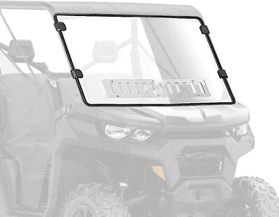KEMIMOTO UTV Full Slide-Vent SXS Windshield For Can-Am Defender HD 2016-2023 - Image 1 of 4