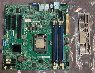 Supermicro X10SLM+-F single E3 1150-pin C224 chip supports IPMI seconds X10SLL-F - Image 1 of 4