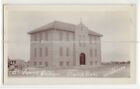 St. Ann's School, Olmitz, Kansas; Barton County History; Photo Postcard Rppc %