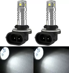 LED 20W 886 H27 White 6000K Two Bulbs Head Light High Beam Replacement Upgrade - Picture 1 of 12