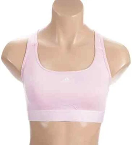 adidas Women's Powerreact Training Medium Support Bra PINK MDD - Picture 1 of 4