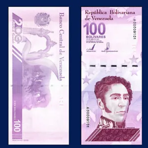 Venezuela 100 Bolivares Digitales 100 Million Bolivar Banknote UNC 2021 New - Picture 1 of 4