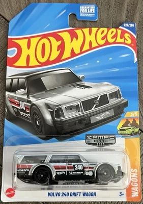 Hot Wheels 2025 Q Case Volvo 240 Drift Wagon Zamac #11 Walmart Exclusive - Image 1 of 2