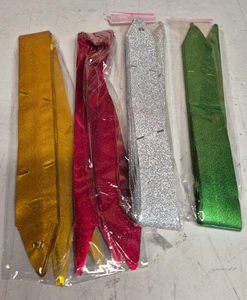 Arcos de tracción, arcos de tracción de Navidad arcos brillantes rojo verde dorado y plateado arco de regalo  - Imagen 1 de 6