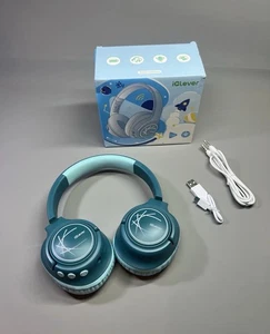 iClever BTH18 Bluetooth Kinder Kopfhörer LED Lichter begrenzte Lautstärke 43H Spielzeit - Bild 1 von 22