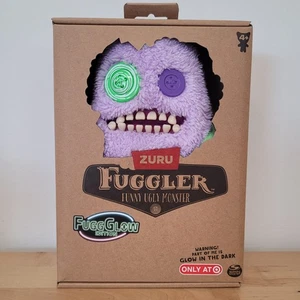 Zuru Fuggler FuggGlow Edition lustiges hässliches Monster lila Plüschtier im Dunkeln leuchtend Spielzeug - Bild 1 von 6