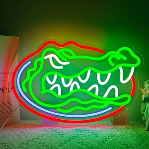 Basketball team Neon Sign gators Neon Sign Man Cave Neon Lights for Bedroom W... - Picture 1 of 7