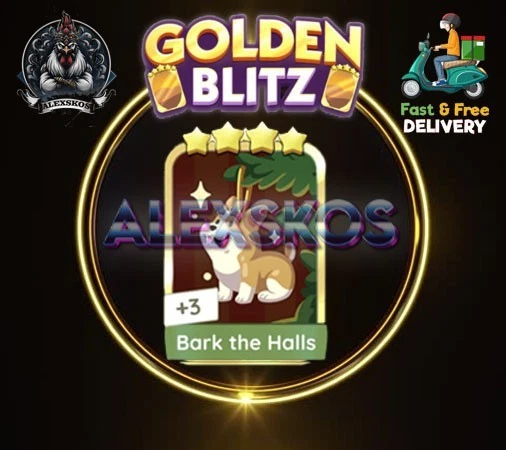 ⚡️Golden Blitz Event⚡️ BARK THE HALLS ⭐️MONO_POLy-Go Sticker 4s ⚡ TRUST SELLER ⚡ - Image 1 of 1
