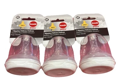 Lot of 3 boob Joovy  3M+ Nipples Medium Flow BPA/PVC Free - Image 1 of 3