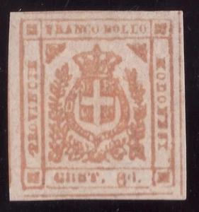 Italia Modena, 80 c. bistro arancio GP nuovo * cifre deformate (Bolaffi) -HB76 - Picture 1 of 3
