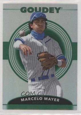 2022 Upper Deck Goodwin Champions Goudey Platinum Rainbow Green Marcelo Mayer - Image 1 of 2