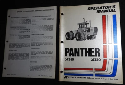ORIGINAL 1976-1983 STEIGER ST310 ST320 TRACTOR OPERATORS MANUAL + - Image 1 of 4
