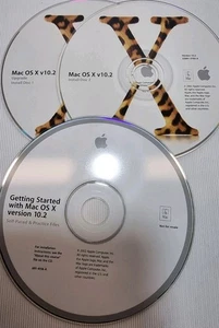 Discos de instalación y actualización originales Mac OS X 10.2 2002 software oficial de Apple - Imagen 1 de 4