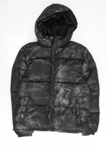H&M Boys' Black Puffer Jacket 12-13 Years Winter - Picture 1 of 12