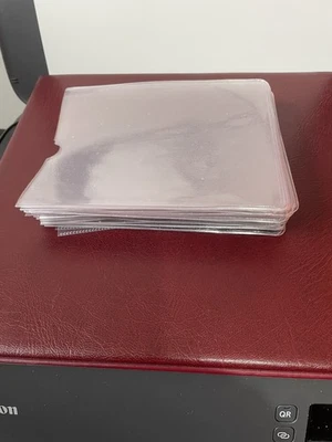 35 CLEAR PLASTIC WALLETS IN GREAT CONDITION "NO DAMAGE". - Image 1 of 2