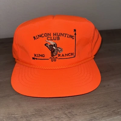 HUNTING SNAPBACK HATS ONE SIZE BLAZE ORANGE (4) KING RANCH  - Image 1 of 3