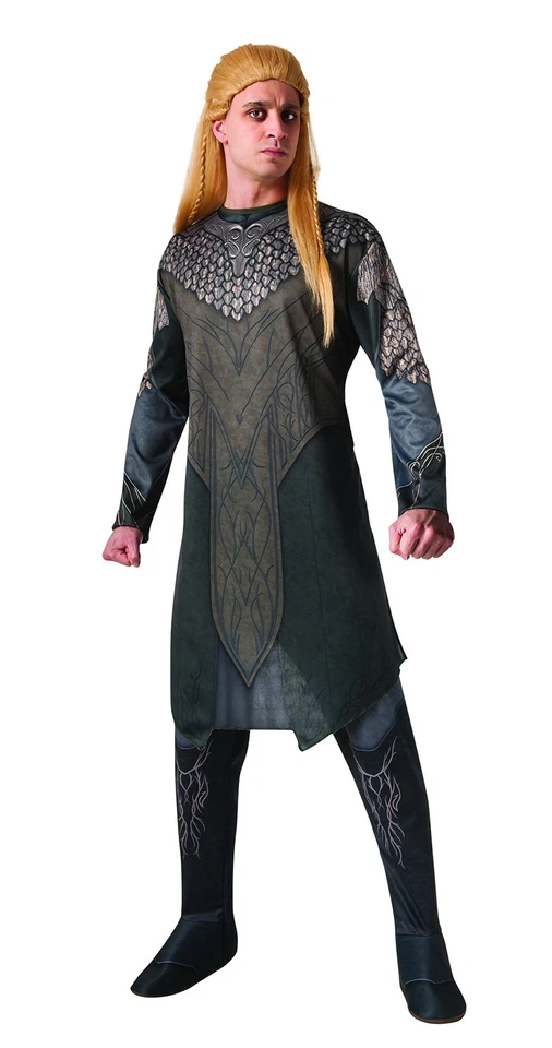 Legolas Costume XL Green Tunic Pants Boot Tops Hobbit Desolation Smaug Outfit - Image 1 of 1