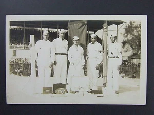 First Aid Red Cross Workers Event Grandstand Photo Postcard RPPC c1924-49 - Picture 1 of 2