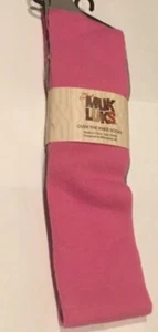 NEW MUK LUKS - Over the Knee Socks Pink Grey - Women Ladies 1 PAIR OSFM NWT KR3 - Picture 1 of 3