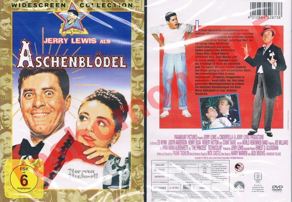 DVD CINDERFELLA Jerry Lewis Ed Wynn Judith Anderson Cinderella Region 2 PAL NEW - Image 1 of 1