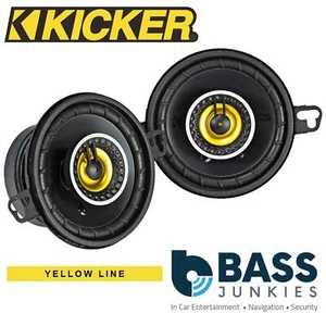 KICKER 46CSC354 2 Way 3.5" inch 180 Watts Pair Coaxial Car Van Top Dash Speakers - Picture 1 of 4