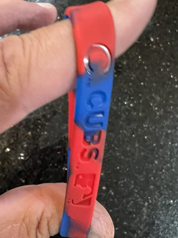 Chicago Cubs MLB team Logo Silicone Adult wristband Tie Dye Bracelet Foco Cover
