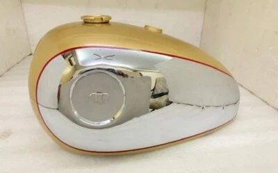 BSA A7 A10 TANQUE DE GASOLINA CROMADO PINTADO DORADO/APTO PARA Foto 1 de 4