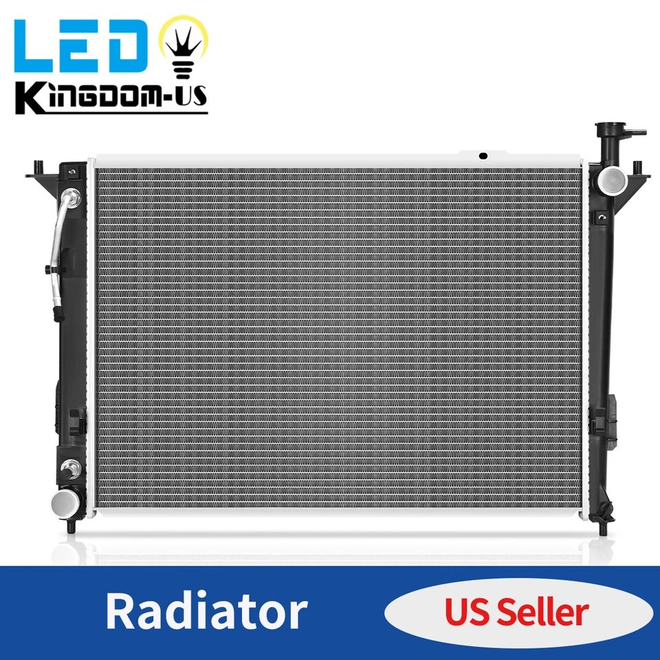 Radiador de aluminio para 10-18 Hyundai Santa Fe 11-15 Kia Sorento 2.4L 3.3L 3.5L Foto 1 de 4