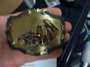 Vintage 1977-1981 Raintree Case 580D Backhoe Construction Equipment Belt Buckle - Picture 1 of 3