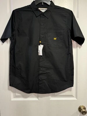 Mens Caterpillar black button down shirts ~ Limited Sizes - Image 1 of 4