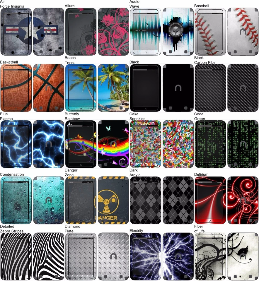 Choose Any 1 Vinyl Decal/Skin for Barnes and Noble Nook HD 7 (1st Gen-Pre 2016) - Image 1 of 3