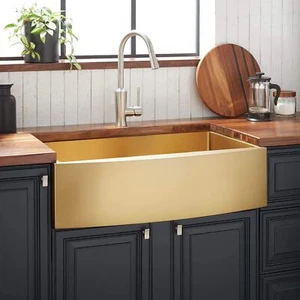 Signature Hardware 441076 Atlas 30" Bauernhaus Einzelbecken Edelstahl - Bild 1 von 9