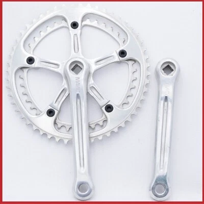 JUEGO DE BIELAS DOBLES MAVIC 630 DE COLECCIÓN ROAD OLD SQUARE TAPER 170 52 42 1986 Foto 1 de 4