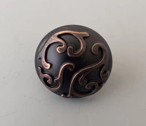 New Stone Mill Hardware Oil Rubbed Bronze Cabinet Knob IVY CP82460H 1-1/8" - Picture 1 of 4